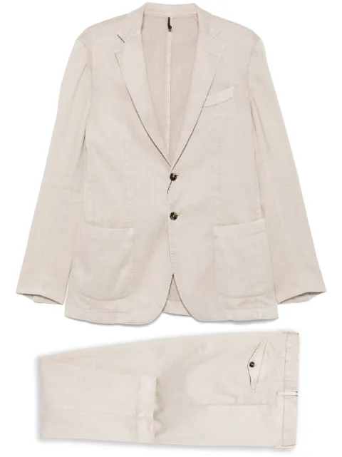 Dell'oglio pleat-detail suit