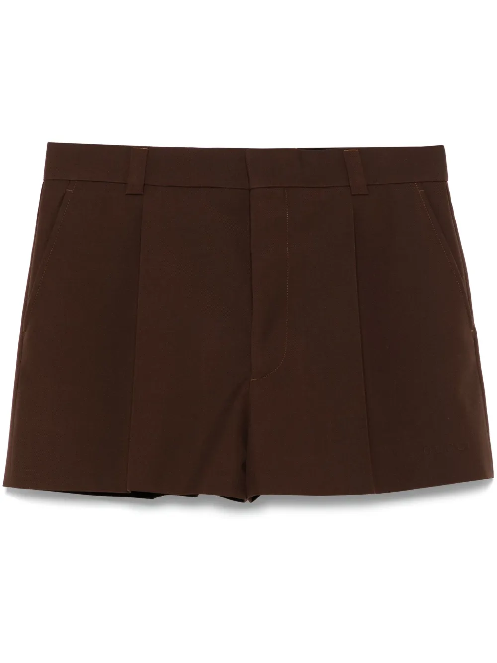 Gucci twill wool shorts | Brown | Image 1