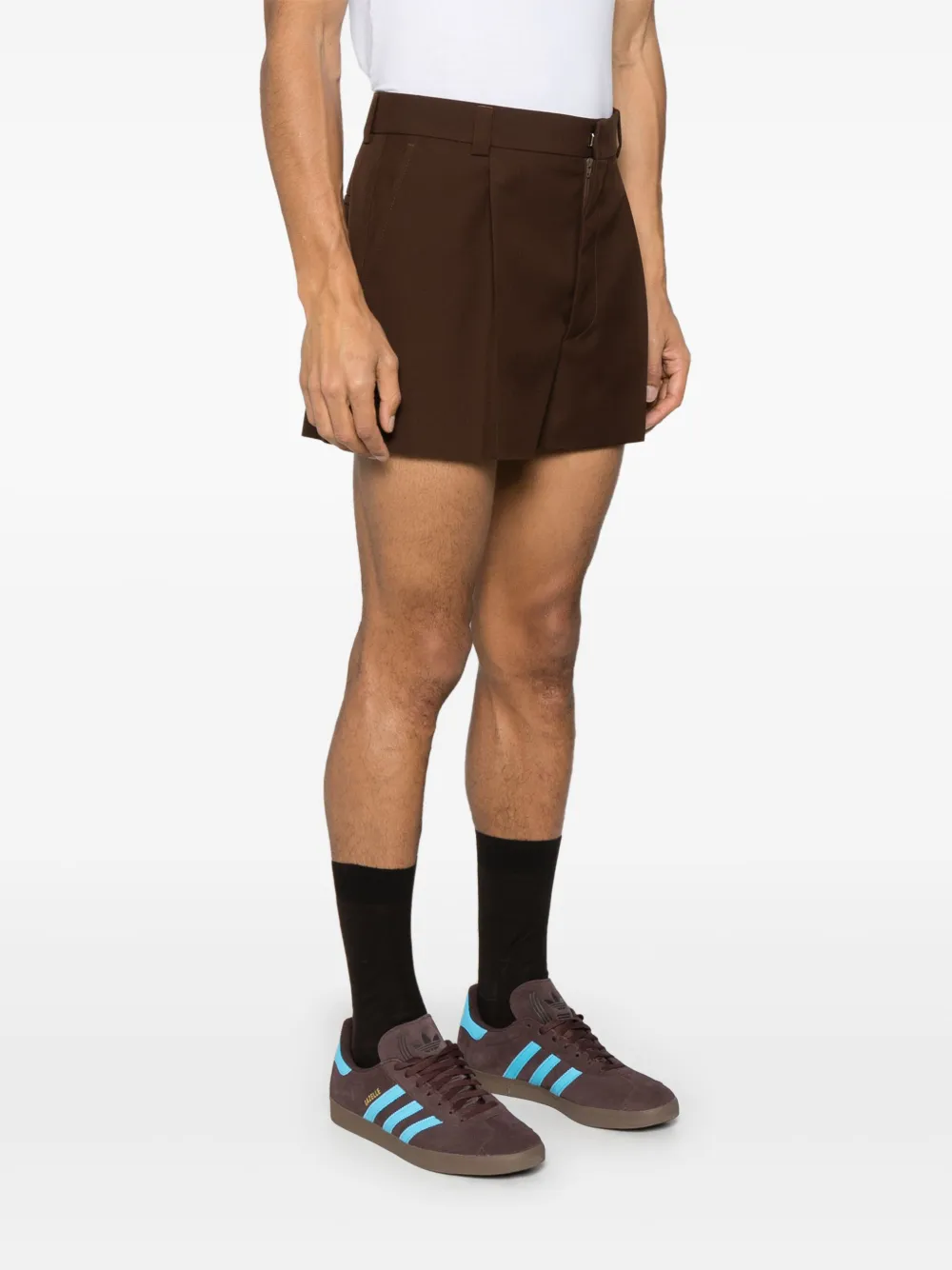 Gucci Twill wollen shorts Bruin