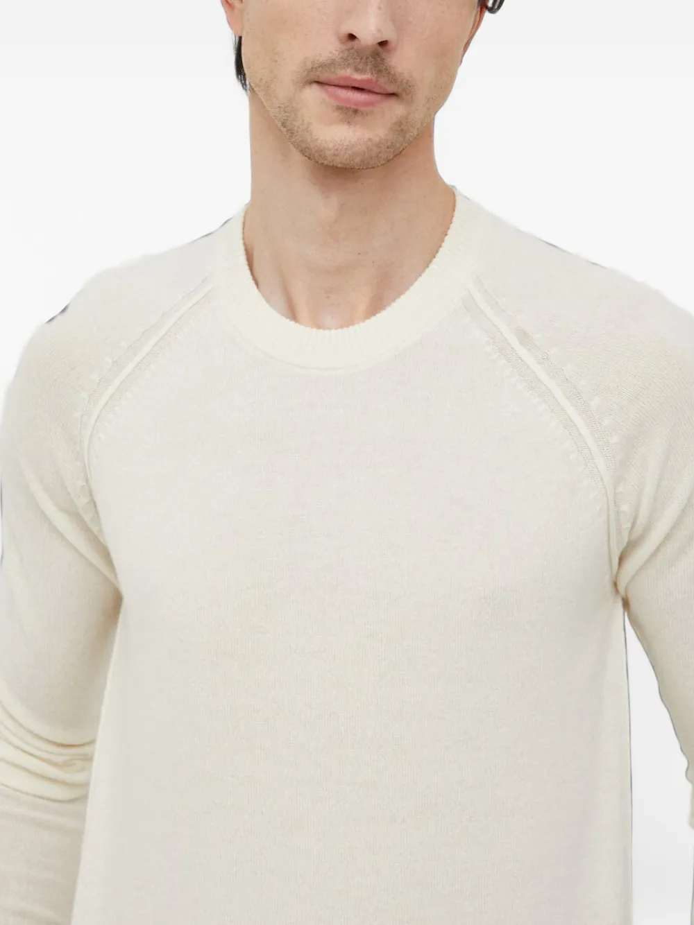 LIU JO Kasjmier-wolblend trui met raglan mouwen Wit