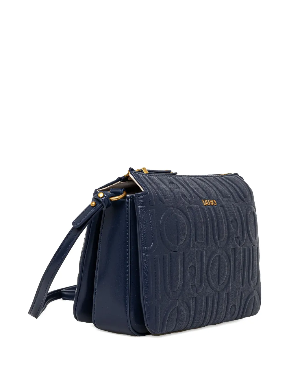 LIU JO logo-embossed cross body bag - Blauw