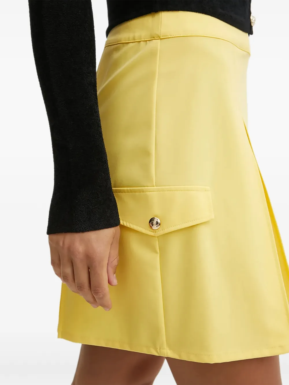 Liu •jo Pleated Skirt In Yellow