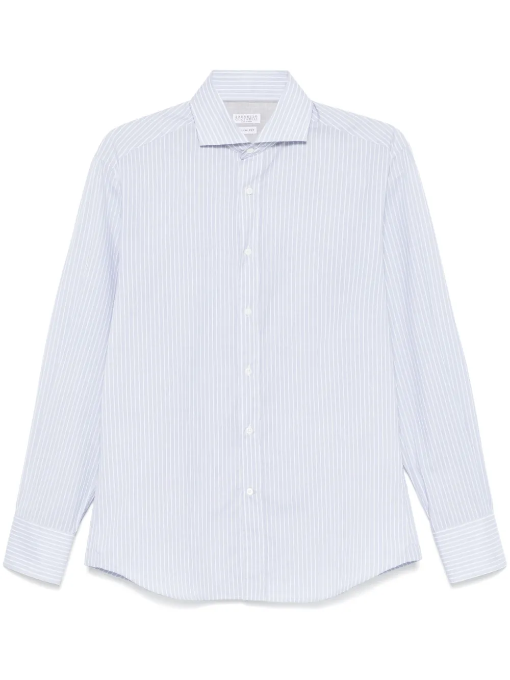 Brunello Cucinelli camisa con rayas estampadas | gris | Image 1