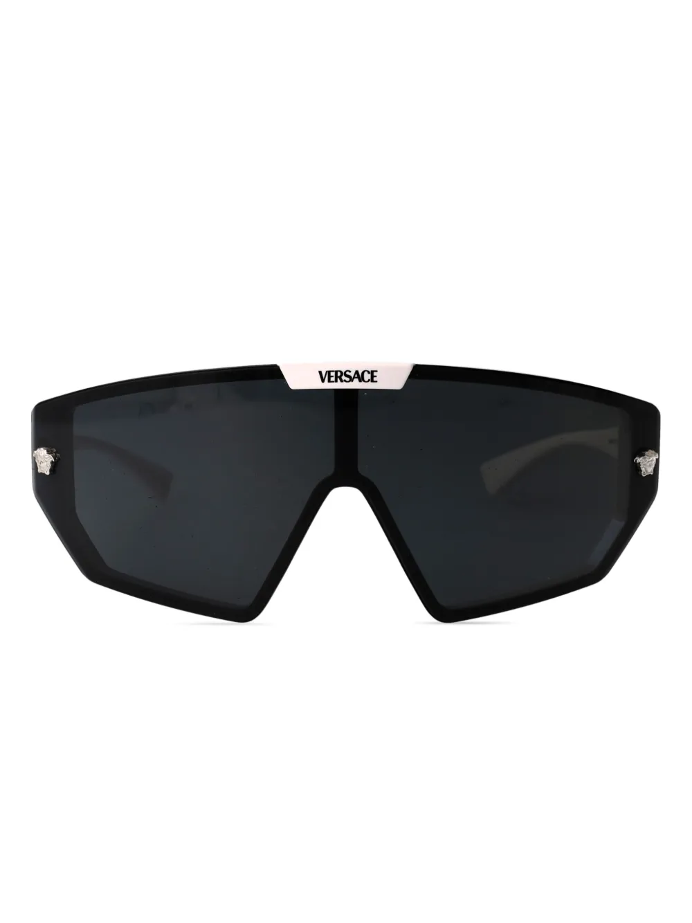 Versace Eyewear Zonnebril met oversized montuur Wit