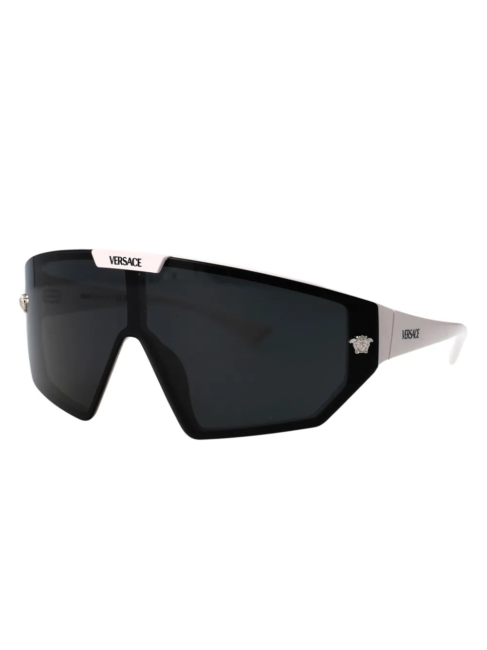 Versace Eyewear Zonnebril met oversized montuur Wit