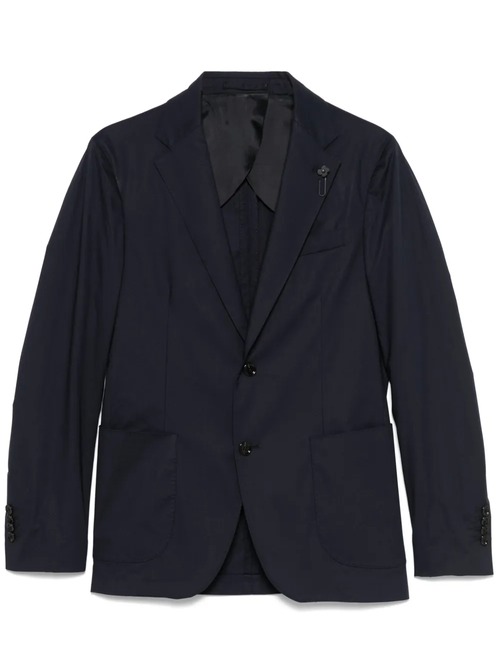 Lardini Blazer met enkele rij knopen Blauw