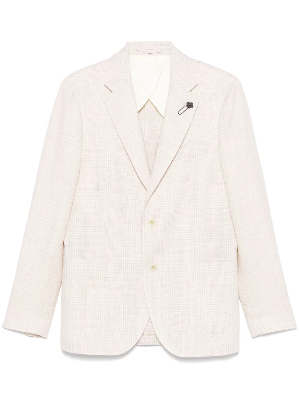 Lardini checked blazer | White | Image 1