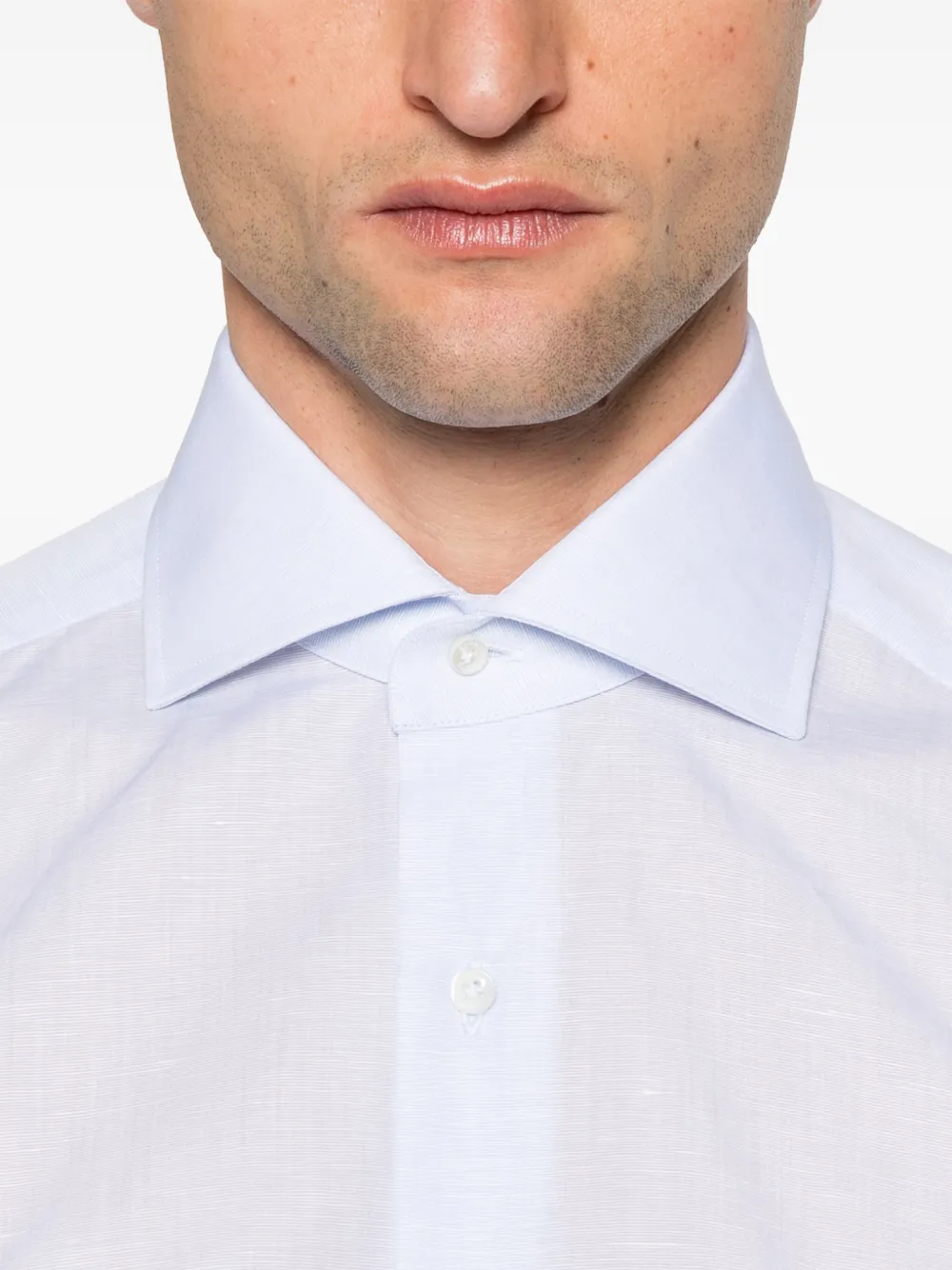 Barba Katoenen overhemd Blauw