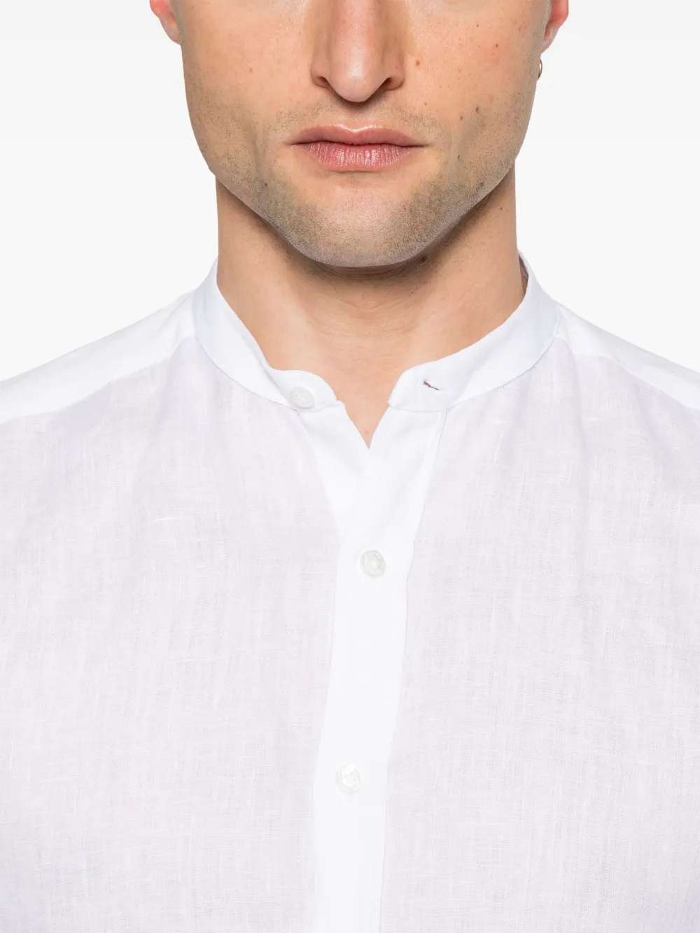 Barba Linnen overhemd Wit