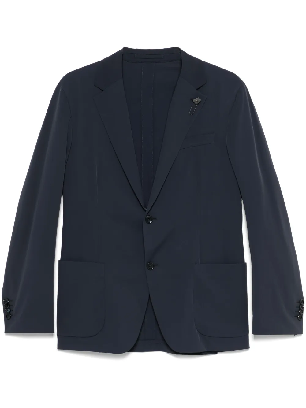 Lardini Blazer met enkele rij knopen Blauw