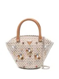 GUESS USA crystal-embellished tote bag - Brown