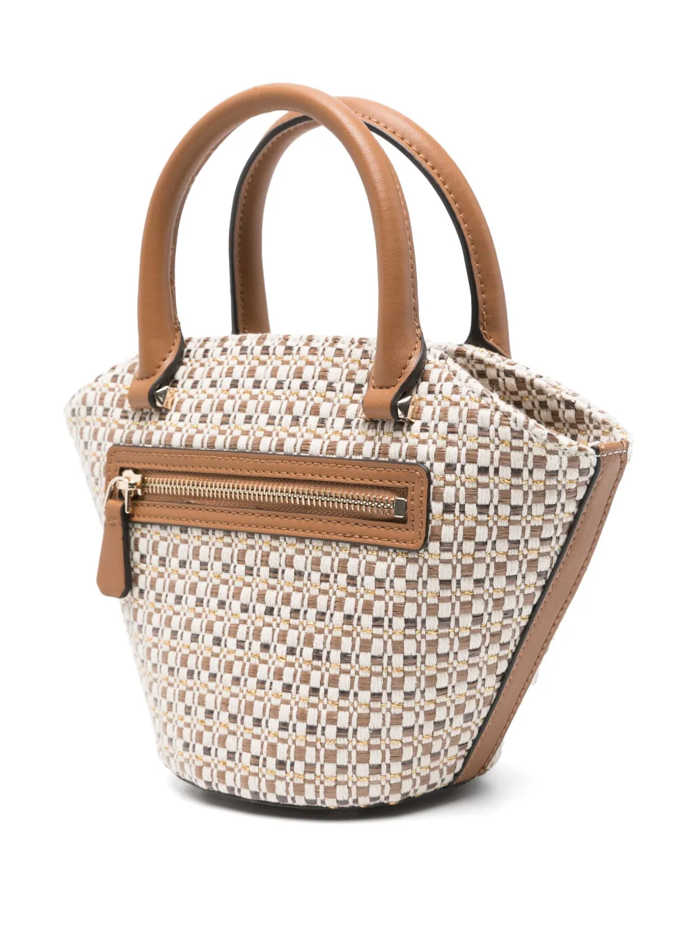 Guess Usa Crystal-embellished Tote Bag In Brown