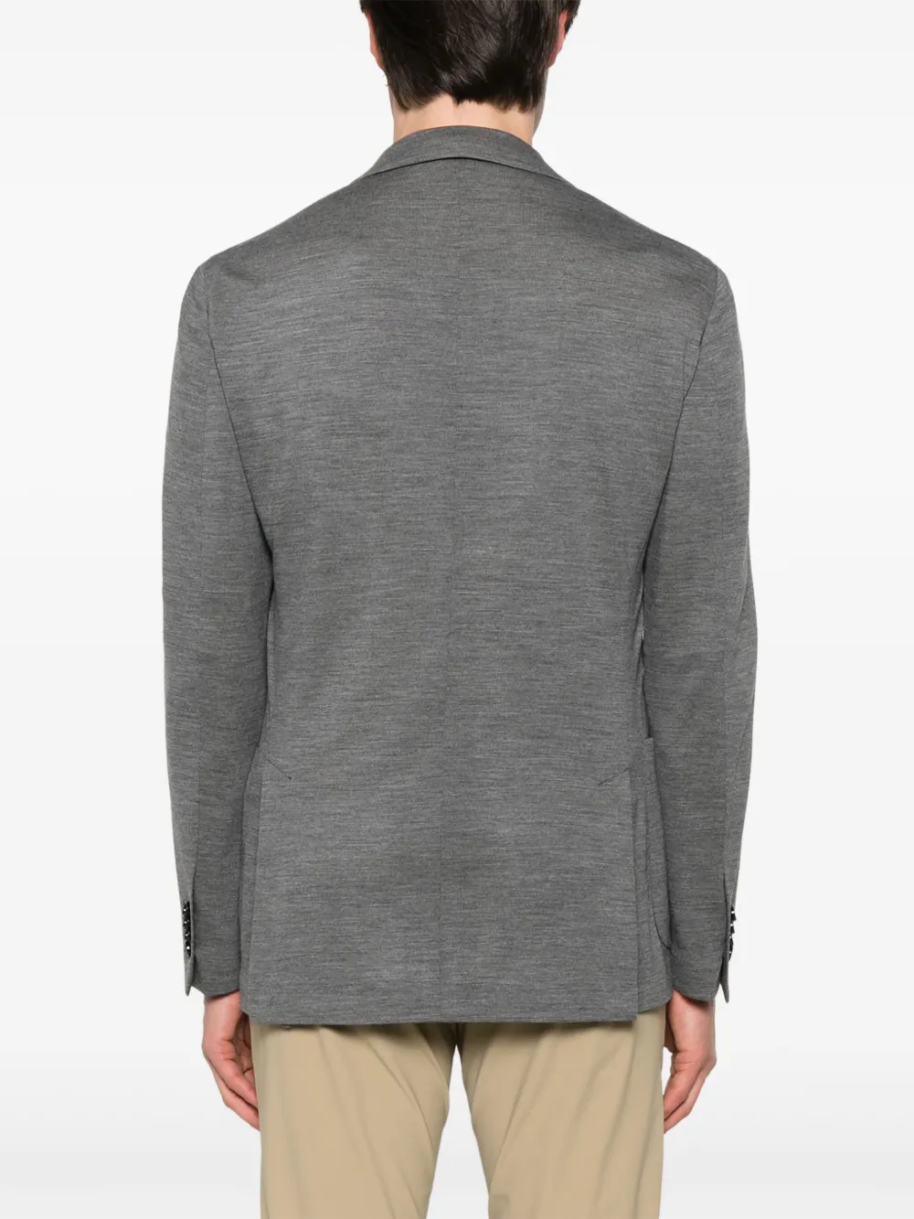 Lardini Blazer met enkele rij knopen Grijs