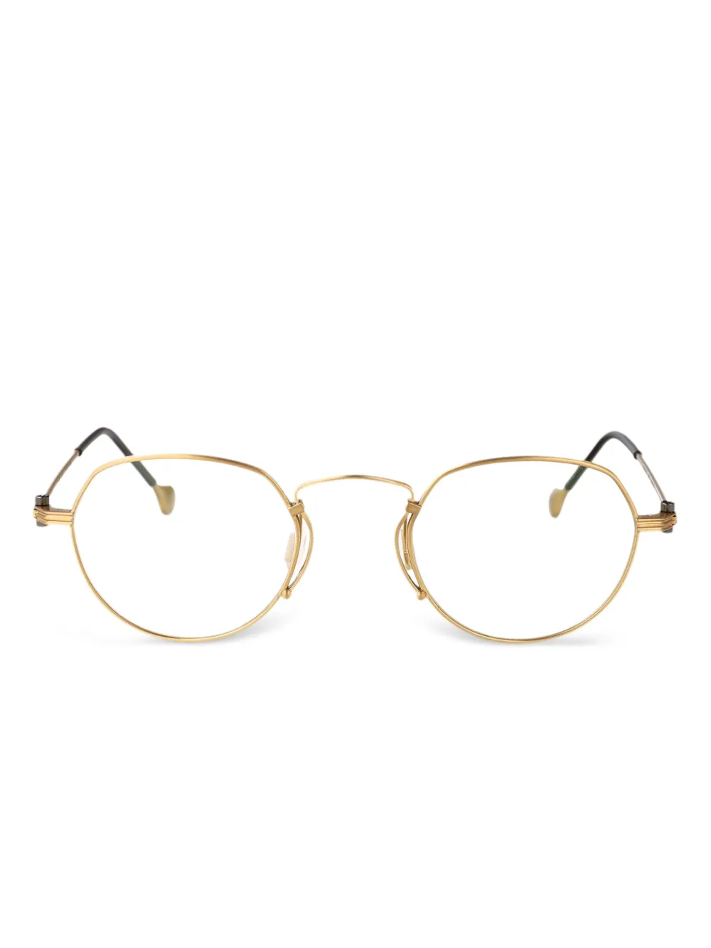 Yohji Yamamoto Bril met rond montuur Zilver