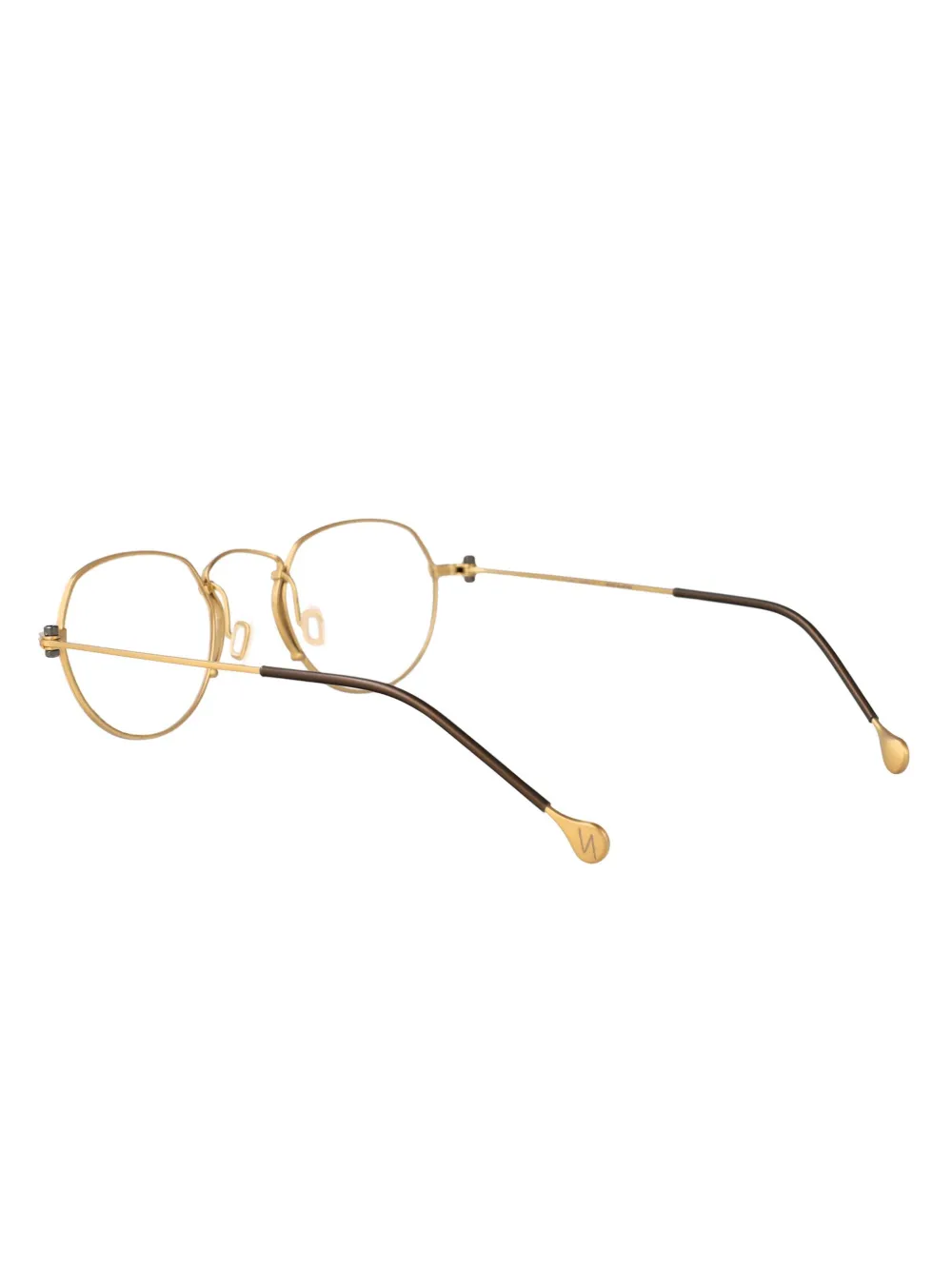 Yohji Yamamoto Bril met rond montuur Zilver