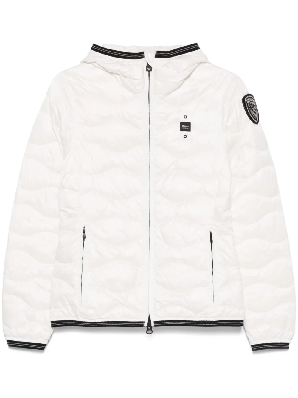 logo-patch puffer jacket