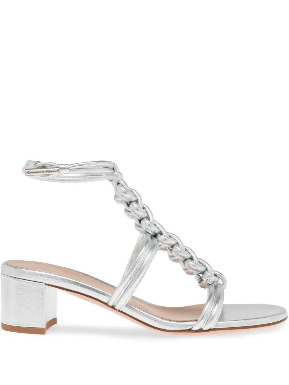 Gianvito Rossi 45 mm Capua sandalen Zilver