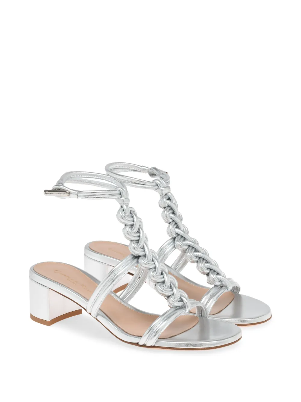 Gianvito Rossi 45 mm Capua sandalen Zilver