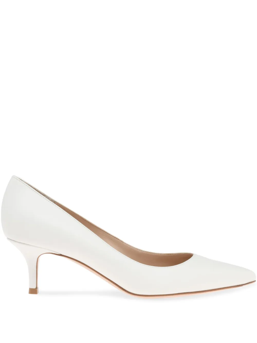 Gianvito Rossi Leren pumps Wit