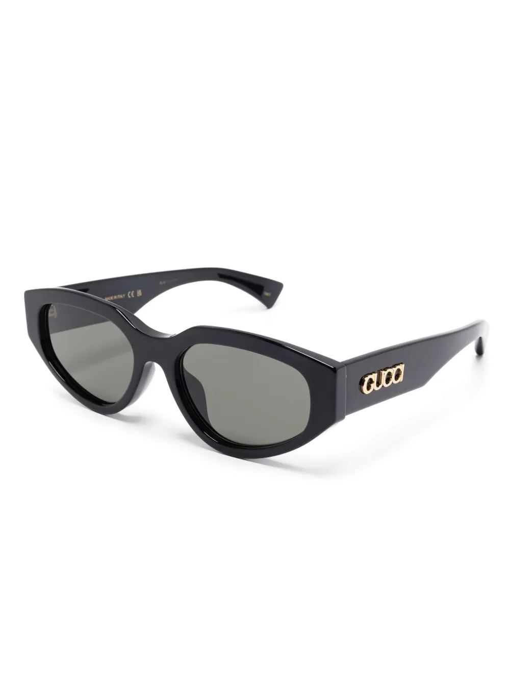 Gucci Eyewear Zonnebril met cat-eye montuur - Zwart