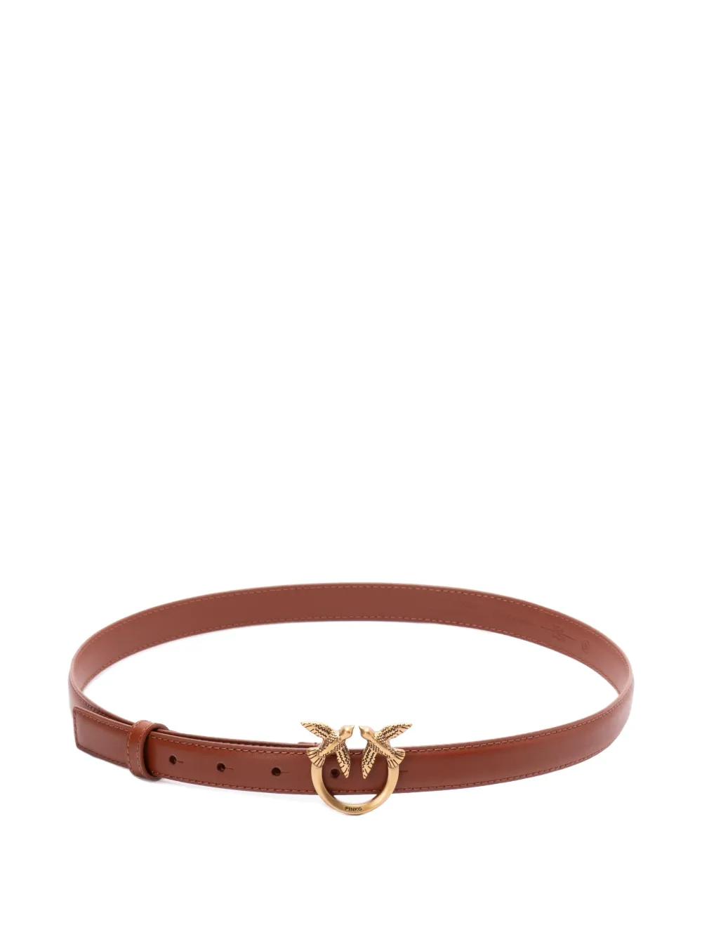 PINKO logo-buckle belt - Marron