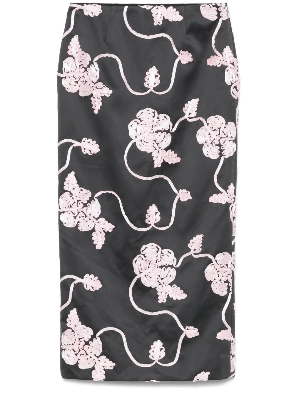 ROTATE BIRGER CHRISTENSEN falda lápiz con aplique | gris | Image 1