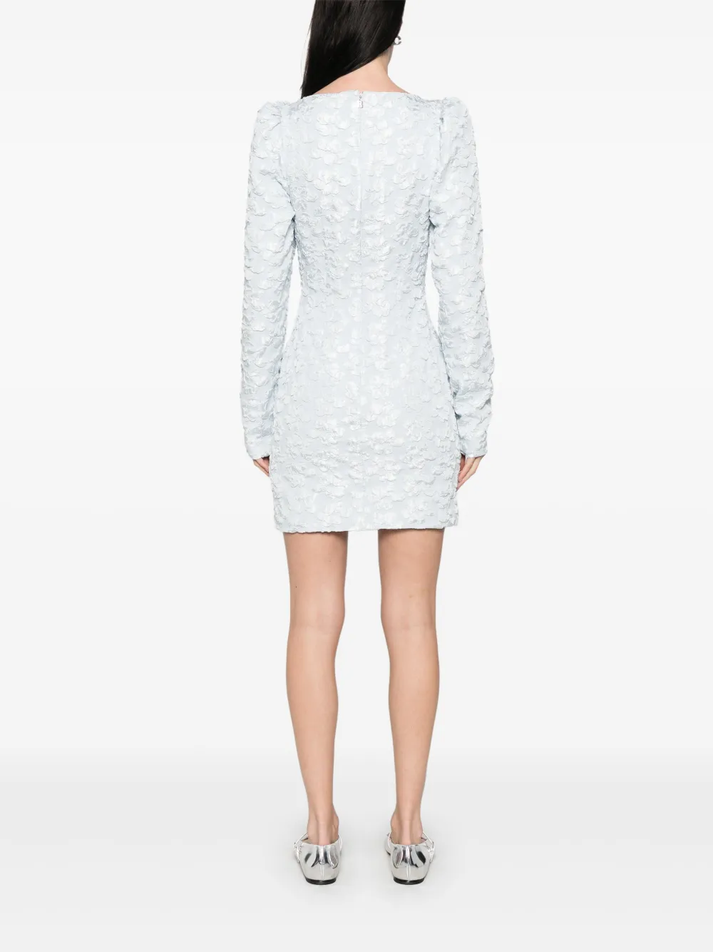 ROTATE BIRGER CHRISTENSEN Mini-jurk met jacquard Blauw