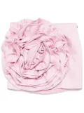 ROTATE BIRGER CHRISTENSEN floral-appliqué satin mini skirt - Pink