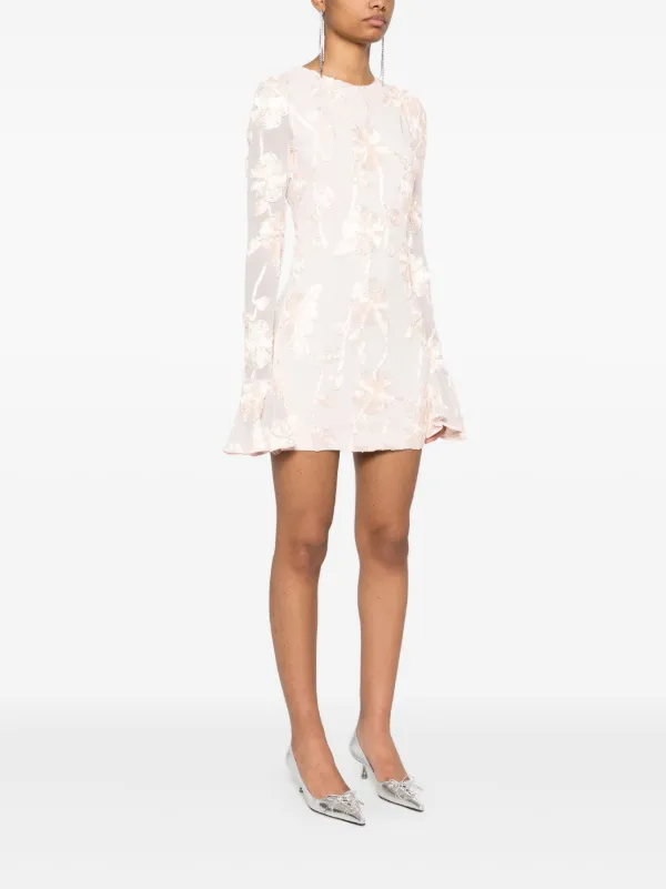 ROTATE BIRGER CHRISTENSEN floral-mesh Mini Dress | Pink