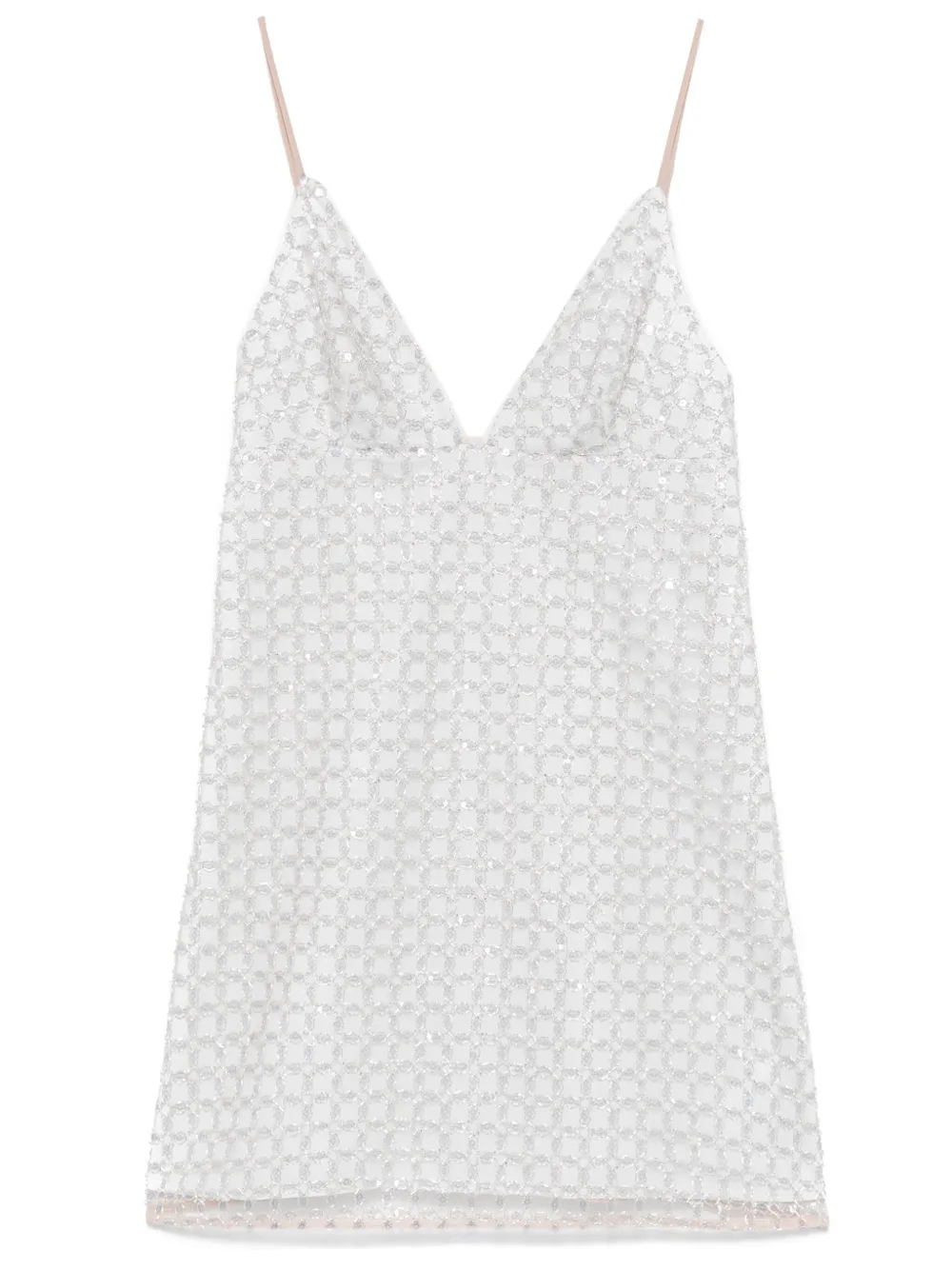 ROTATE BIRGER CHRISTENSEN Perlenverziertes Minikleid in A-Linie | Nude | Image 1