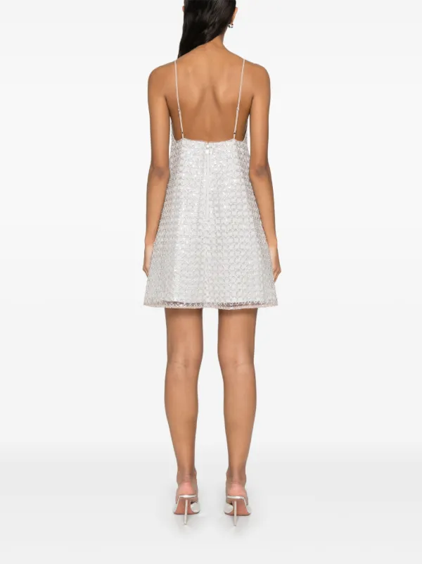 ROTATE BIRGER CHRISTENSEN Beaded A-line Mini Dress
