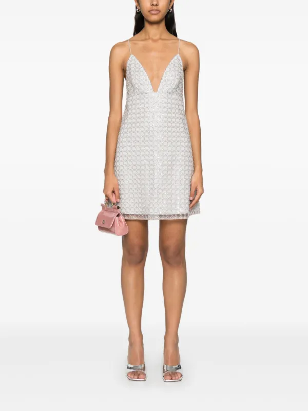 ROTATE BIRGER CHRISTENSEN Beaded A-line Mini Dress
