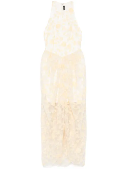 ROTATE BIRGER CHRISTENSEN floral-beaded midi dress