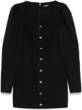ROTATE BIRGER CHRISTENSEN scoop-neck long-sleeve mini dress - Black