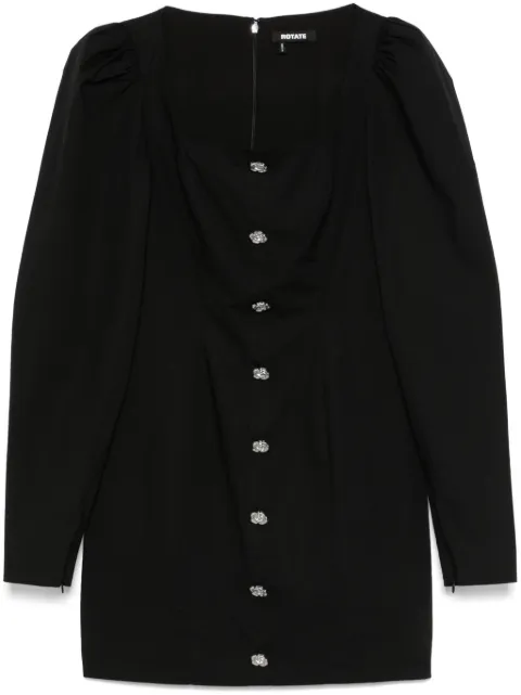ROTATE BIRGER CHRISTENSEN scoop-neck long-sleeve mini dress