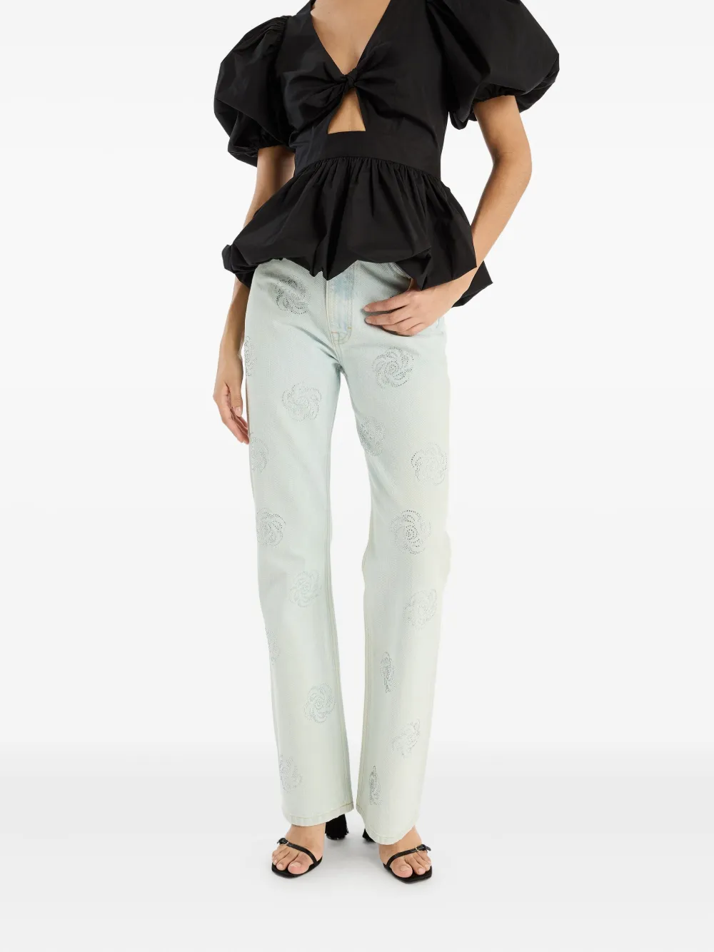 ROTATE BIRGER CHRISTENSEN Jeans verfraaid met studs Blauw