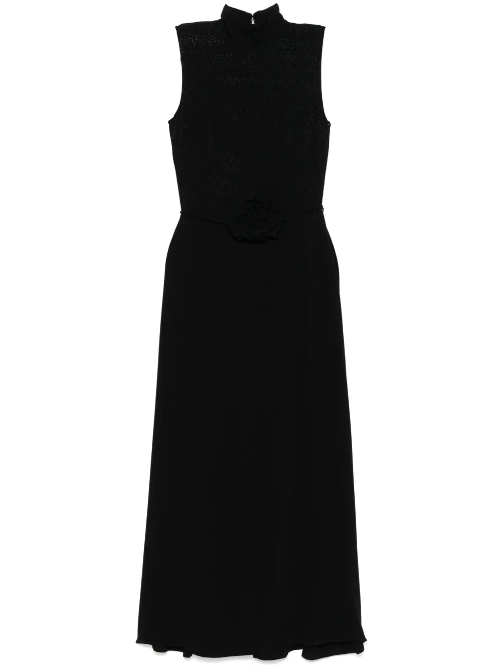 ROTATE BIRGER CHRISTENSEN robe longue à fleurs appliquées | noir | Image 1