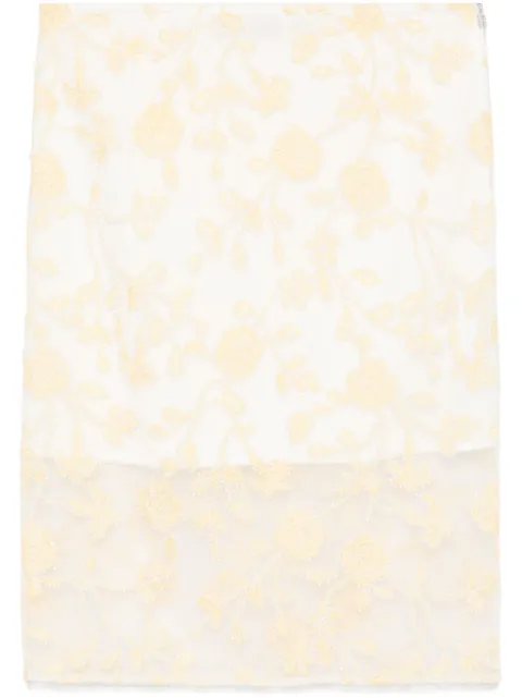 ROTATE BIRGER CHRISTENSEN falda lápiz con mostacillas florales