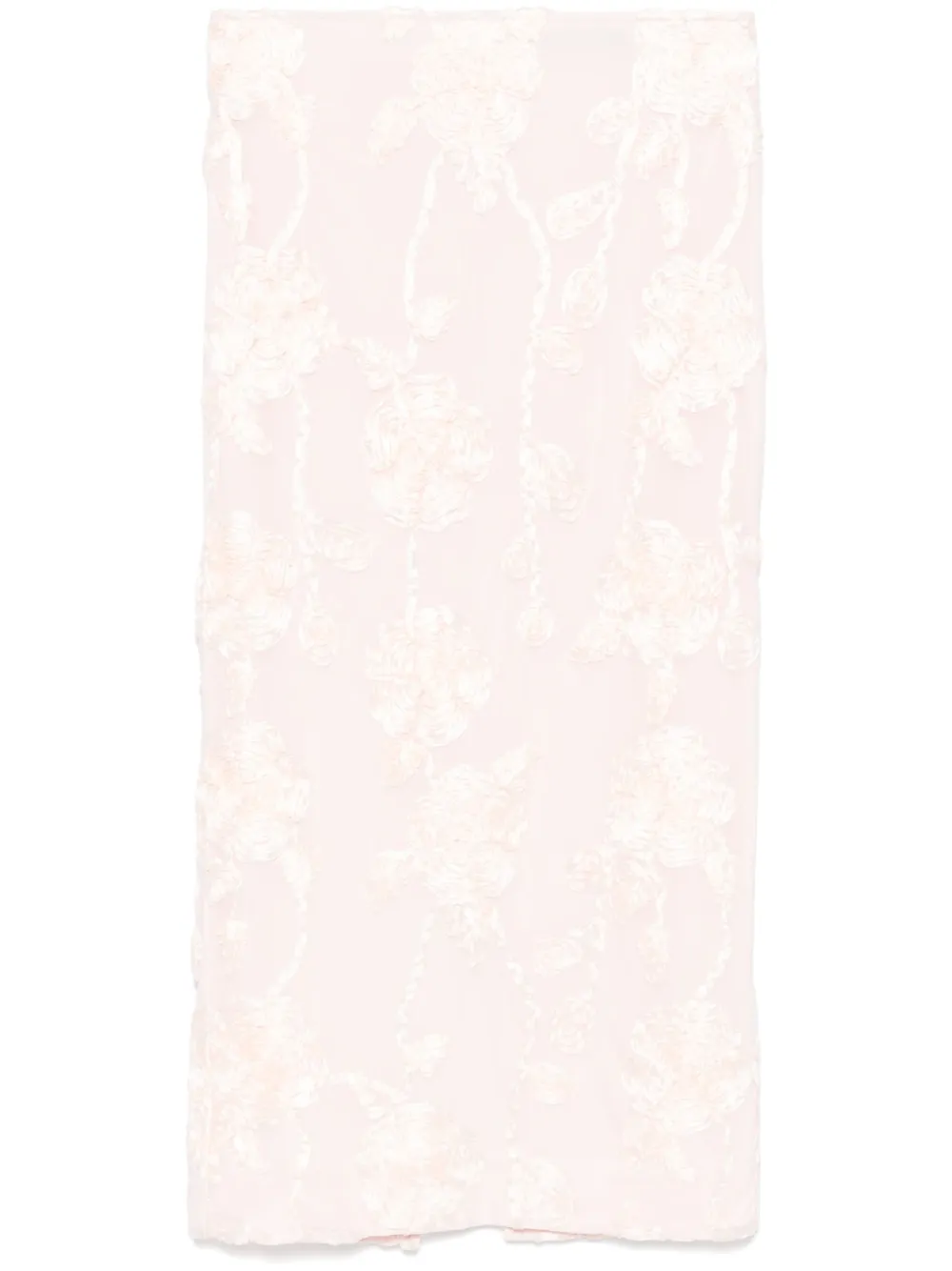 ROTATE BIRGER CHRISTENSEN floral-mesh pencil skirt | Pink | Image 1