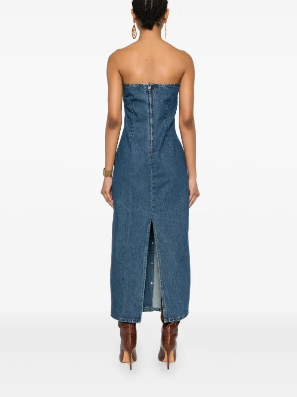 rotate denim dress Rotate Rotate Dresses Blue 34 Blue and green