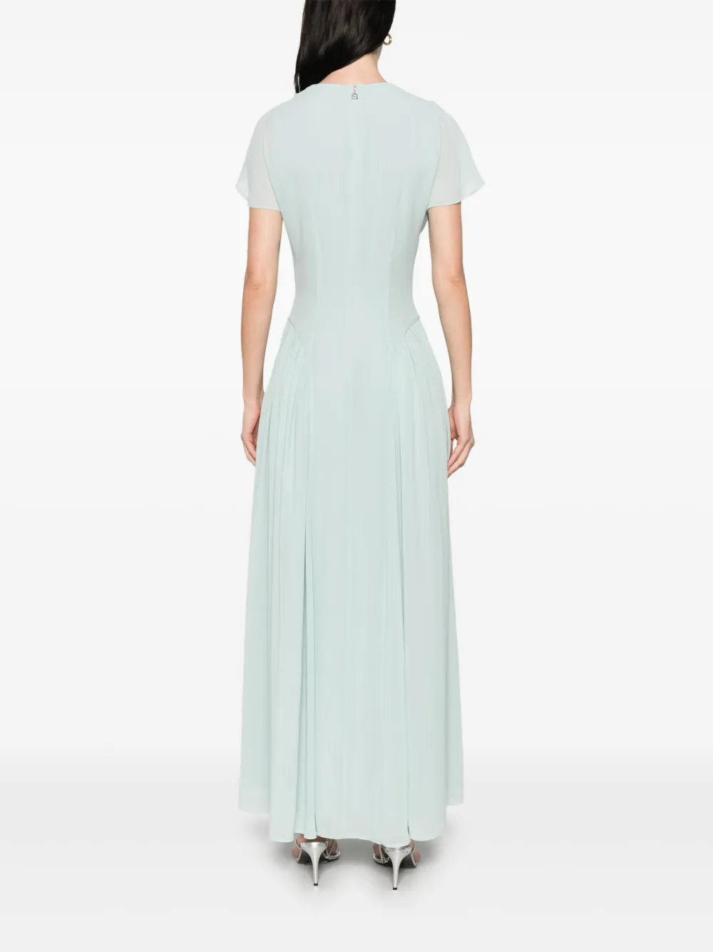 ROTATE BIRGER CHRISTENSEN Maxi-jurk met V-hals Blauw