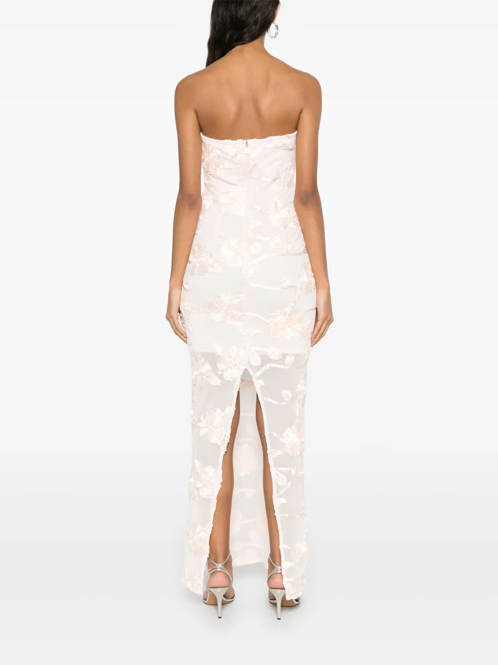ROTATE BIRGER CHRISTENSEN Maxi-jurk met bloemenmesh Roze