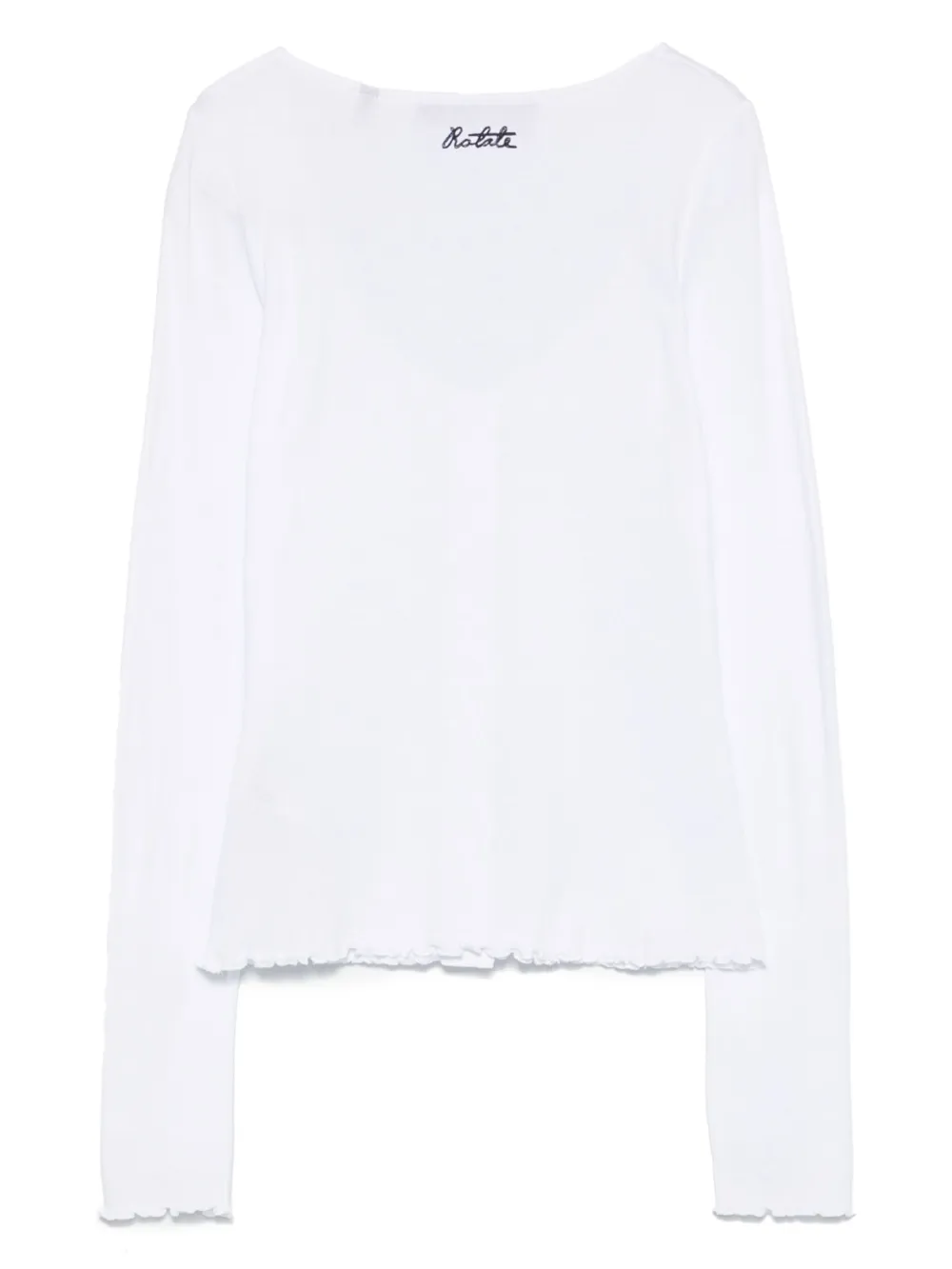 ROTATE BIRGER CHRISTENSEN Button-up top met lange mouwen - Wit