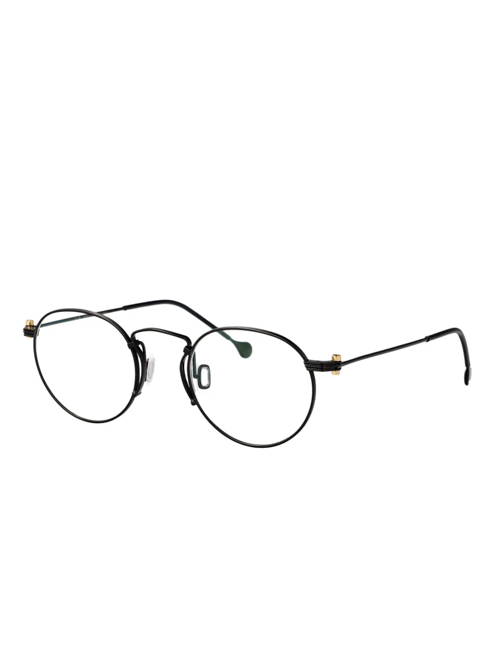 Yohji Yamamoto round-frame glasses - Zwart