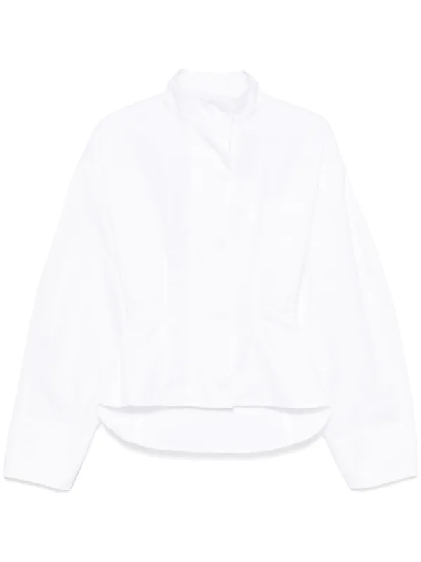 【JACQUEMUS】La Chemise Shirt ホワイト La Chemise Plidao shirt in white - Jacquemus | Mytheresa