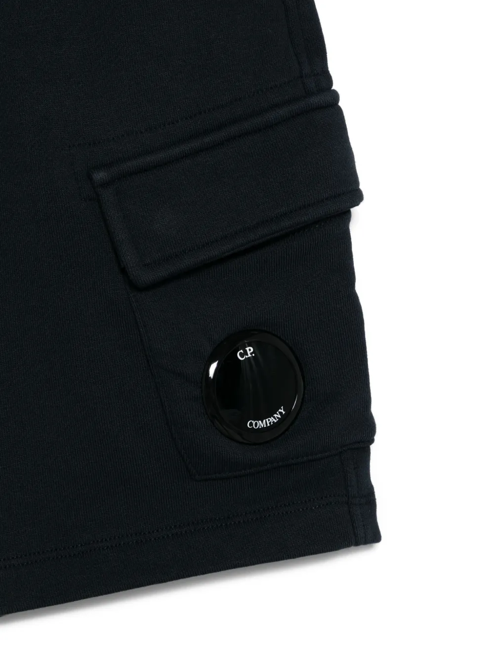 C.P. Company Kids Shorts met lensdetail Blauw
