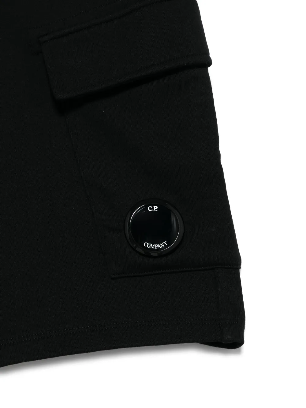 C.P. Company Kids Shorts met lensdetail Zwart