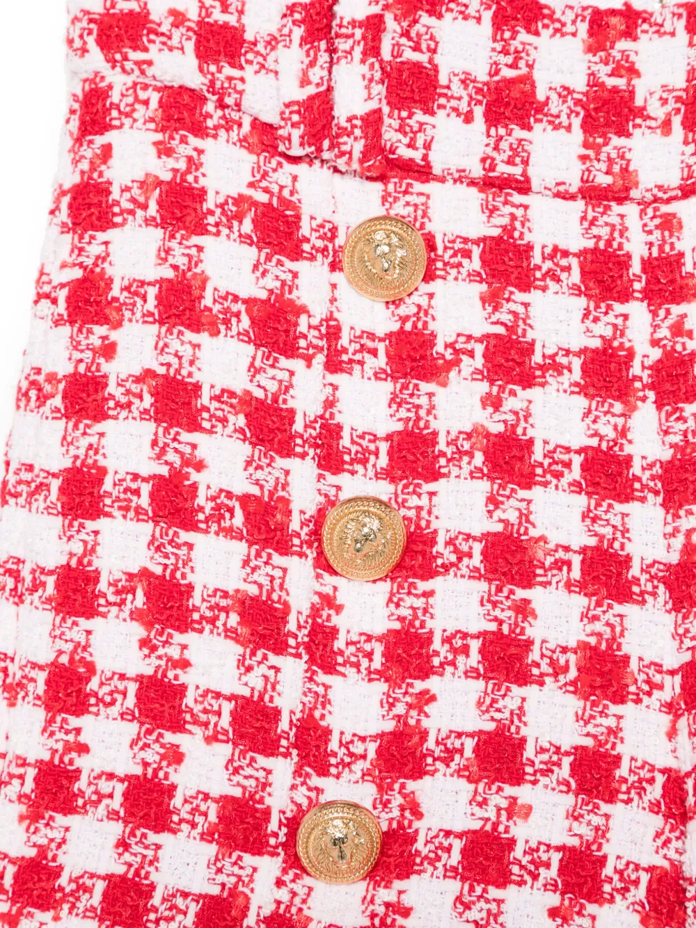 BALMAIN GINGHAM-CHECK SHORTS