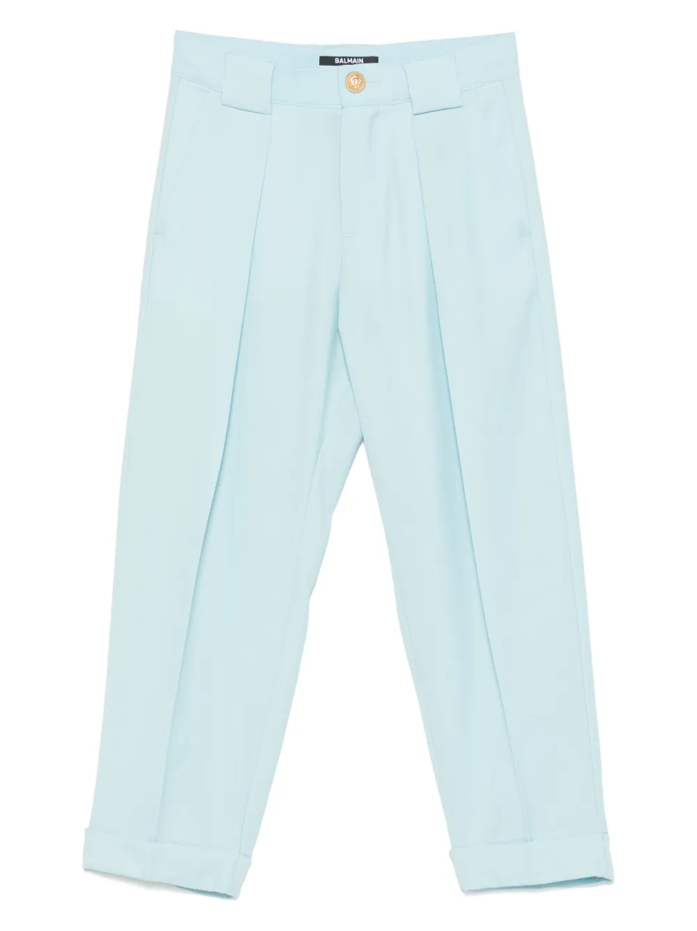 Balmain Kids Broek met geplooid detail Blauw