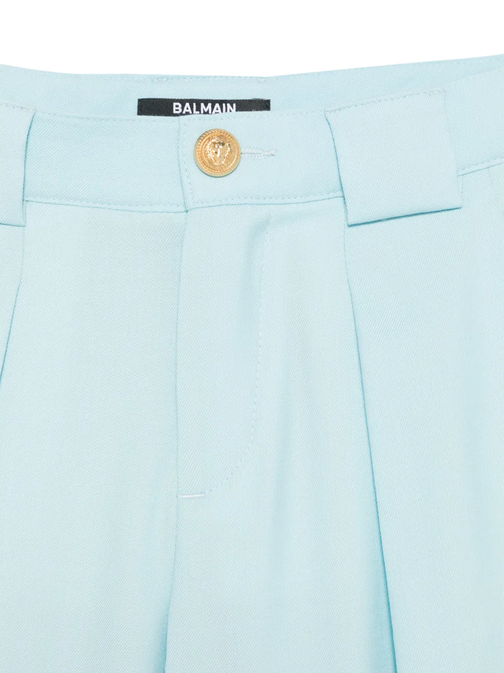 Balmain Kids Broek met geplooid detail Blauw